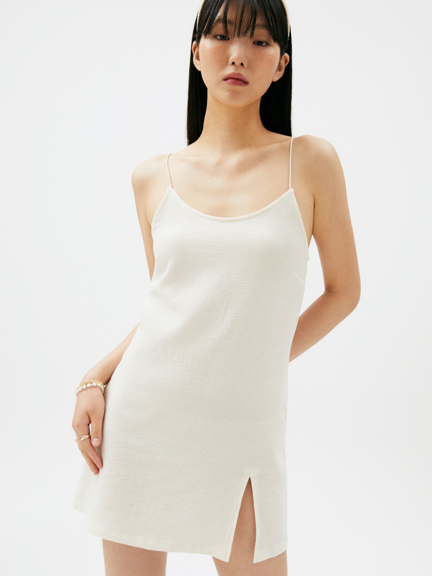 [editable scenario x Halominium] Mini Dress ∙ Off White